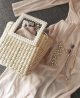 Hand-woven shoulder bag handbag