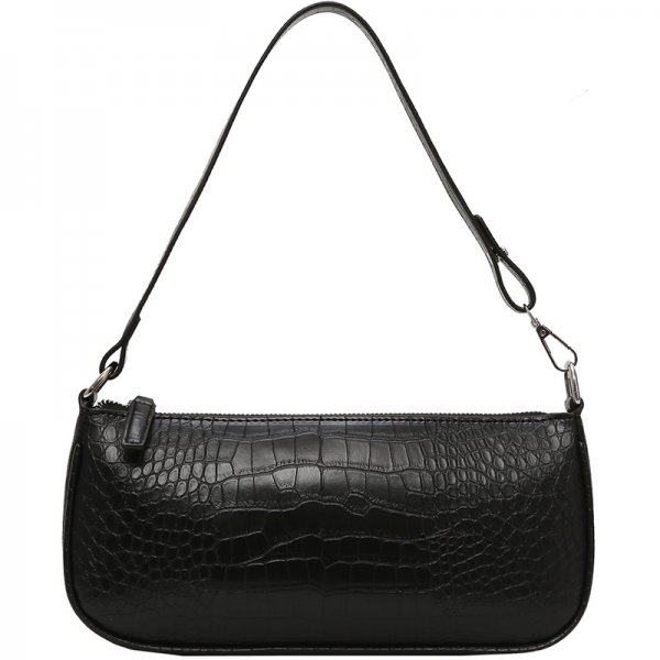 Small Black Bag Texture Shoulder Bag Simple Handbag