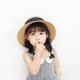 Spring And Summer Girls' Big Brim Beach Sunshade Hat