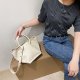 Handbag Shoulder Messenger Bag Soft Waxy Tote Bag