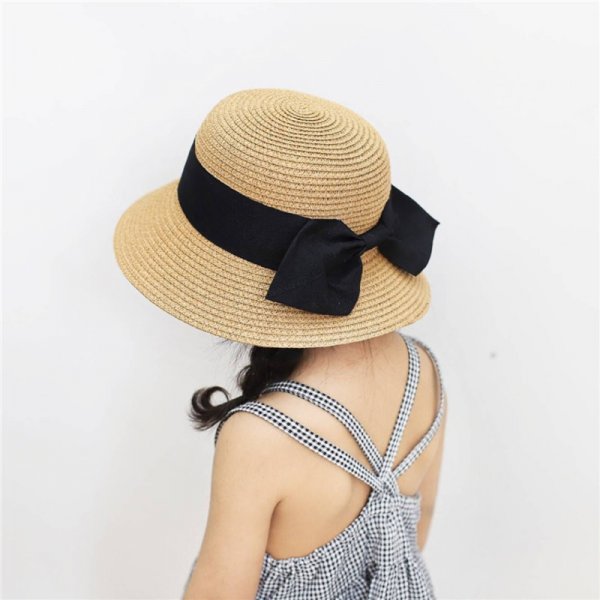 Spring And Summer Girls' Big Brim Beach Sunshade Hat