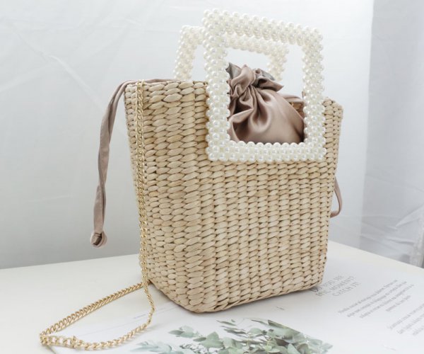 Hand-woven shoulder bag handbag
